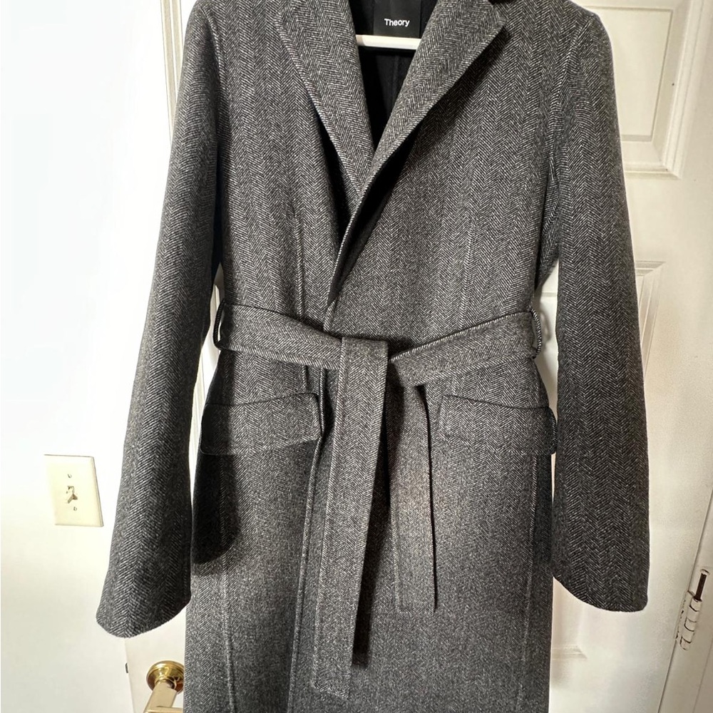 THEORY black belted coat